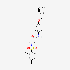 N~1~-[4-(benzyloxy)phenyl]-N~2~-(mesitylsulfonyl)-N~2~-methylglycinamide