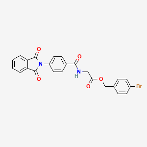 4-bromobenzyl N-[4-(1,3-dioxo-1,3-dihydro-2H-isoindol-2-yl)benzoyl]glycinate