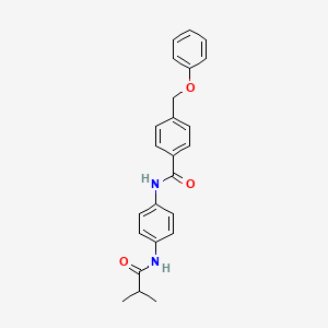 N-[4-(isobutyrylamino)phenyl]-4-(phenoxymethyl)benzamide