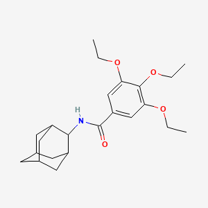 molecular formula C23H33NO4 B3529591 N-2-adamantyl-3,4,5-triethoxybenzamide 