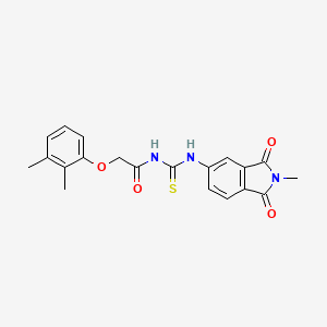 molecular formula C20H19N3O4S B3529599 2-(2,3-dimethylphenoxy)-N-{[(2-methyl-1,3-dioxo-2,3-dihydro-1H-isoindol-5-yl)amino]carbonothioyl}acetamide 