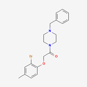 1-benzyl-4-[(2-bromo-4-methylphenoxy)acetyl]piperazine