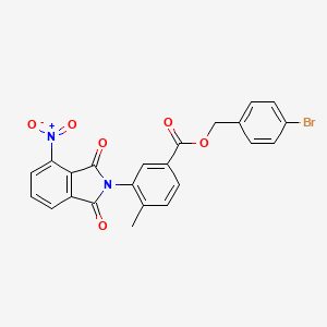 4-bromobenzyl 4-methyl-3-(4-nitro-1,3-dioxo-1,3-dihydro-2H-isoindol-2-yl)benzoate