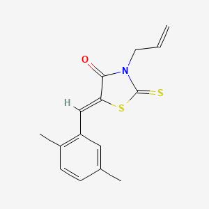 3-allyl-5-(2,5-dimethylbenzylidene)-2-thioxo-1,3-thiazolidin-4-one