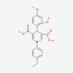 dimethyl 4-(2,4-dimethoxyphenyl)-1-(4-ethylphenyl)-1,4-dihydro-3,5-pyridinedicarboxylate