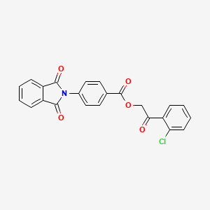 2-(2-chlorophenyl)-2-oxoethyl 4-(1,3-dioxo-1,3-dihydro-2H-isoindol-2-yl)benzoate