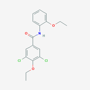 molecular formula C17H17Cl2NO3 B3529816 3,5-dichloro-4-ethoxy-N-(2-ethoxyphenyl)benzamide 