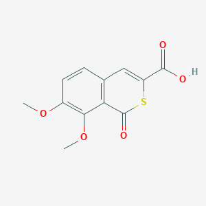 B352983 7,8-dimethoxy-1-oxo-1H-isothiochromene-3-carboxylic acid CAS No. 412336-00-6