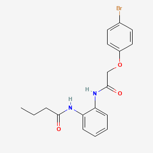 N-(2-{[2-(4-bromophenoxy)acetyl]amino}phenyl)butanamide