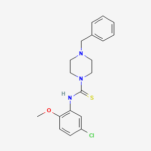 4-benzyl-N-(5-chloro-2-methoxyphenyl)-1-piperazinecarbothioamide