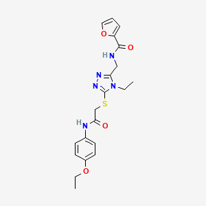 N-{[5-({2-[(4-ethoxyphenyl)amino]-2-oxoethyl}thio)-4-ethyl-4H-1,2,4-triazol-3-yl]methyl}-2-furamide