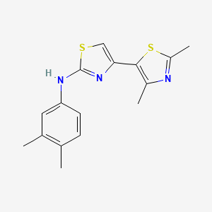 N-(3,4-dimethylphenyl)-2',4'-dimethyl-4,5'-bi-1,3-thiazol-2-amine