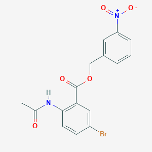 3-nitrobenzyl 2-(acetylamino)-5-bromobenzoate