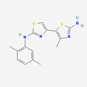 molecular formula C15H16N4S2 B3530041 N~2~-(2,5-dimethylphenyl)-4'-methyl-4,5'-bi-1,3-thiazole-2,2'-diamine 