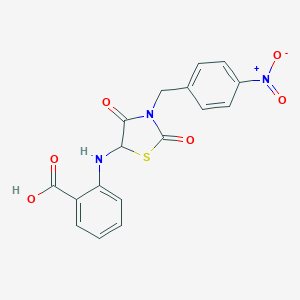 B353017 2-((3-(4-Nitrobenzyl)-2,4-dioxothiazolidin-5-yl)amino)benzoic acid CAS No. 1009715-12-1
