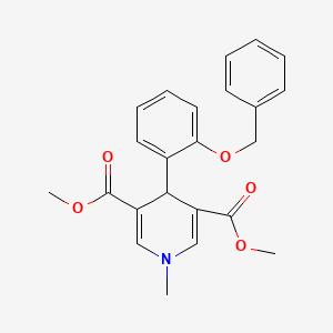 dimethyl 4-[2-(benzyloxy)phenyl]-1-methyl-1,4-dihydro-3,5-pyridinedicarboxylate