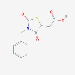 molecular formula C12H11NO4S B353019 2-[2,4-二氧-3-(苯甲基)-5-噻唑烷基]乙酸 CAS No. 862257-52-1