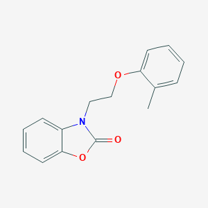 molecular formula C16H15NO3 B353026 3-[2-(2-methylphenoxy)ethyl]-1,3-benzoxazol-2(3H)-one CAS No. 832684-35-2