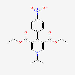 molecular formula C20H24N2O6 B3530340 diethyl 1-isopropyl-4-(4-nitrophenyl)-1,4-dihydro-3,5-pyridinedicarboxylate 