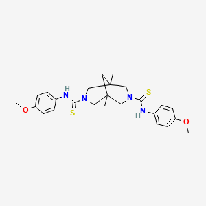 N,N'-bis(4-methoxyphenyl)-1,5-dimethyl-3,7-diazabicyclo[3.3.1]nonane-3,7-dicarbothioamide