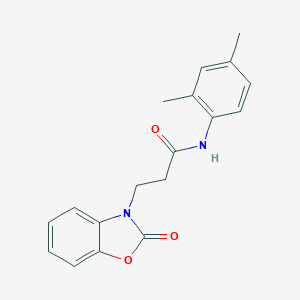 B353056 N-(2,4-dimethylphenyl)-3-(2-oxo-1,3-benzoxazol-3(2H)-yl)propanamide CAS No. 851989-34-9