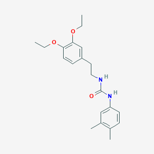 molecular formula C21H28N2O3 B3530570 N-[2-(3,4-diethoxyphenyl)ethyl]-N'-(3,4-dimethylphenyl)urea 