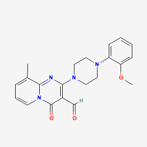 molecular formula C21H22N4O3 B3530617 2-[4-(2-methoxyphenyl)-1-piperazinyl]-9-methyl-4-oxo-4H-pyrido[1,2-a]pyrimidine-3-carbaldehyde CAS No. 496011-40-6