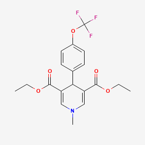 molecular formula C19H20F3NO5 B3530625 diethyl 1-methyl-4-[4-(trifluoromethoxy)phenyl]-1,4-dihydro-3,5-pyridinedicarboxylate 