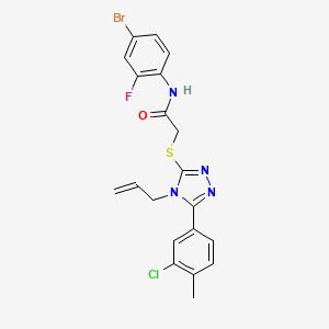 2-{[4-allyl-5-(3-chloro-4-methylphenyl)-4H-1,2,4-triazol-3-yl]thio}-N-(4-bromo-2-fluorophenyl)acetamide