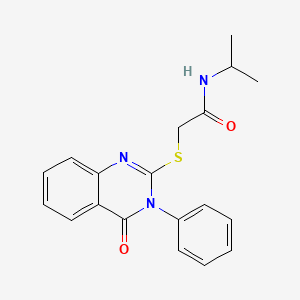 N-isopropyl-2-[(4-oxo-3-phenyl-3,4-dihydro-2-quinazolinyl)thio]acetamide