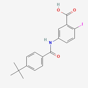 5-[(4-tert-butylbenzoyl)amino]-2-iodobenzoic acid