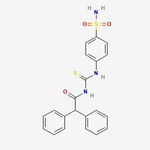 N-({[4-(aminosulfonyl)phenyl]amino}carbonothioyl)-2,2-diphenylacetamide