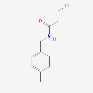 molecular formula C11H14ClNO B035307 3-氯-N-(4-甲基苄基)丙酰胺 CAS No. 105907-34-4