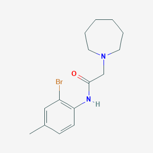 2-(1-azepanyl)-N-(2-bromo-4-methylphenyl)acetamide