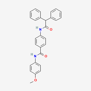 molecular formula C28H24N2O3 B3530722 4-[(diphenylacetyl)amino]-N-(4-methoxyphenyl)benzamide 