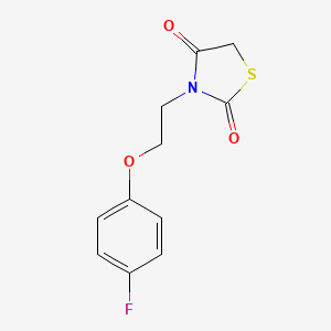 3-[2-(4-fluorophenoxy)ethyl]-1,3-thiazolidine-2,4-dione