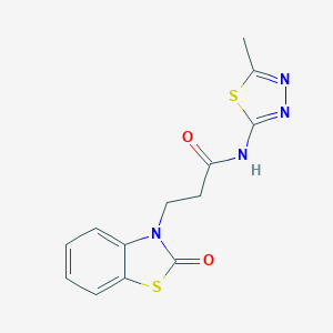 N-(5-methyl-1,3,4-thiadiazol-2-yl)-3-(2-oxo-1,3-benzothiazol-3(2H)-yl)propanamide