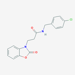 N-(4-chlorobenzyl)-3-(2-oxo-1,3-benzoxazol-3(2H)-yl)propanamide