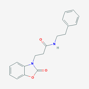 3-(2-oxo-1,3-benzoxazol-3(2H)-yl)-N-(2-phenylethyl)propanamide