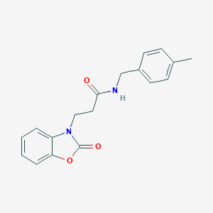 N-(4-methylbenzyl)-3-(2-oxo-1,3-benzoxazol-3(2H)-yl)propanamide