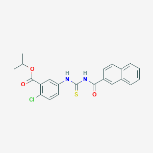 isopropyl 2-chloro-5-{[(2-naphthoylamino)carbonothioyl]amino}benzoate