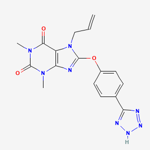 7-allyl-1,3-dimethyl-8-[4-(1H-tetrazol-5-yl)phenoxy]-3,7-dihydro-1H-purine-2,6-dione