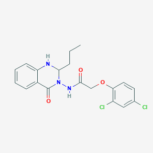 2-(2,4-dichlorophenoxy)-N-(4-oxo-2-propyl-1,4-dihydroquinazolin-3(2H)-yl)acetamide