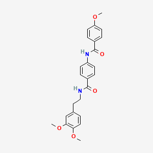 N-[4-({[2-(3,4-dimethoxyphenyl)ethyl]amino}carbonyl)phenyl]-4-methoxybenzamide