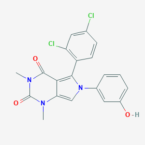 5-(2,4-dichlorophenyl)-6-(3-hydroxyphenyl)-1,3-dimethyl-1H-pyrrolo[3,4-d]pyrimidine-2,4(3H,6H)-dione