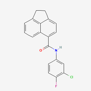 N-(3-chloro-4-fluorophenyl)-1,2-dihydro-5-acenaphthylenecarboxamide