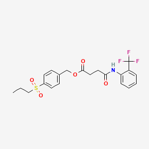 4-(propylsulfonyl)benzyl 4-oxo-4-{[2-(trifluoromethyl)phenyl]amino}butanoate