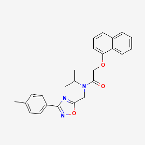 N-isopropyl-N-{[3-(4-methylphenyl)-1,2,4-oxadiazol-5-yl]methyl}-2-(1-naphthyloxy)acetamide