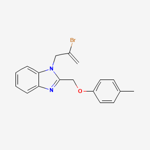 1-(2-bromo-2-propen-1-yl)-2-[(4-methylphenoxy)methyl]-1H-benzimidazole