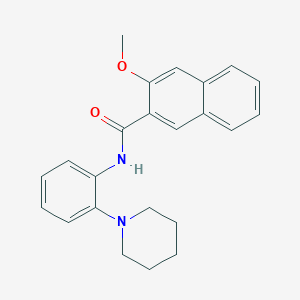3-methoxy-N-[2-(1-piperidinyl)phenyl]-2-naphthamide